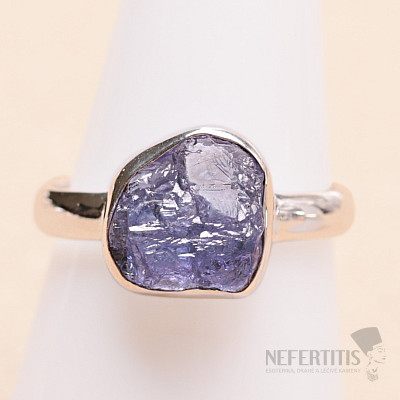 Tanzanite raw ring silver Ag 925 LOT406