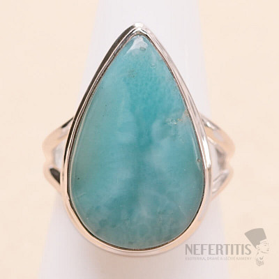 Larimar prsteň striebro Ag 925 LOT407