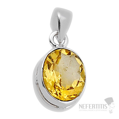Anhänger mit Citrinschliff, Silber Ag 925 40702