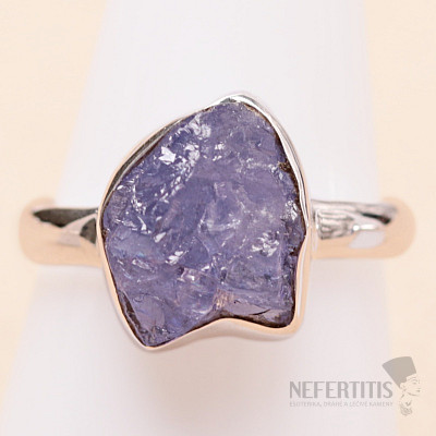 Tanzanite raw ring silver Ag 925 LOT408