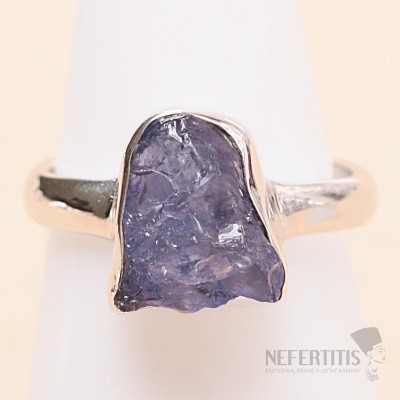 Tanzanite raw ring silver Ag 925 LOT410