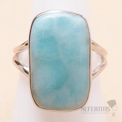 Larimar prsteň striebro Ag 925 LOT412