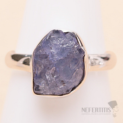 Tanzanite raw ring silver Ag 925 LOT412