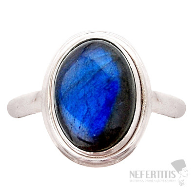 Labradorit duhový prsten stříbro Ag 925 41383