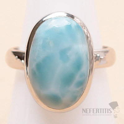 Larimar prsteň striebro Ag 925 LOT414
