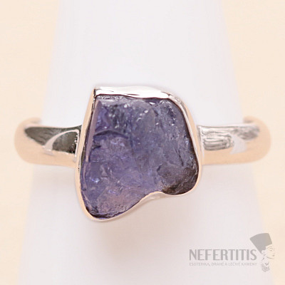 Tanzanite raw ring silver Ag 925 LOT415