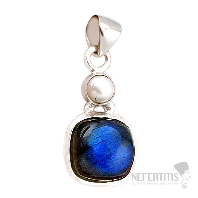 Labradorite pendant silver Ag 925 41672
