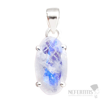 Mesačný kameň dúhový prívesok striebro Ag 925 41920