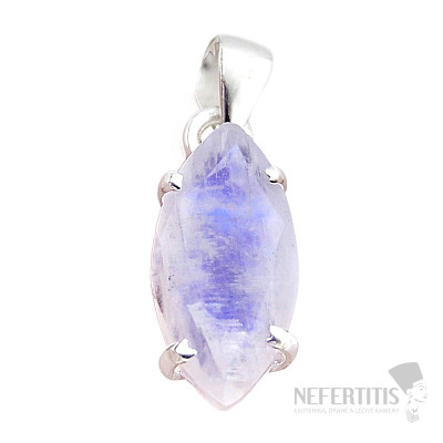 Moonstone rainbow pendant silver Ag 925 41938