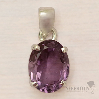 Amethyst pendant silver Ag 925 42593