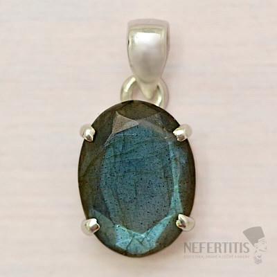 Labradorite cut pendant silver Ag 925 42595