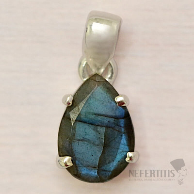 Labradorite cut pendant silver Ag 925 42596