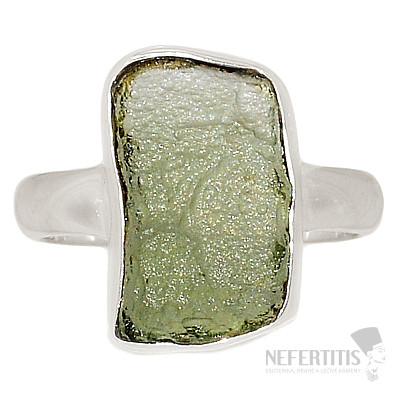 Moldavite silver ring Ag 925 R426