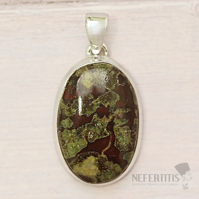 Dragon stone pendant silver Ag 925 P428