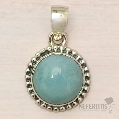 Larimar pendant silver Ag 925 42828