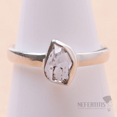 Herkimer diamond ring silver Ag 925 LOT43