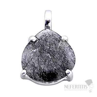 Turmalin in Kristall Anhänger Silber Ag 925 43559