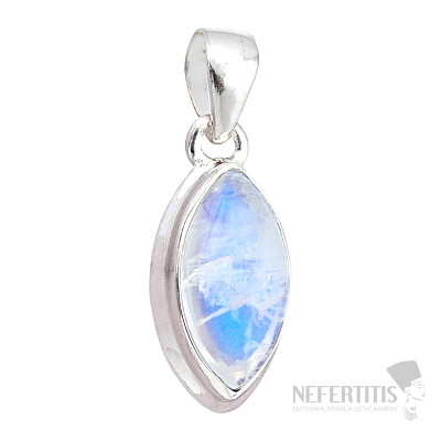 Mondstein Regenbogen Anhänger Silber Ag 925 44857