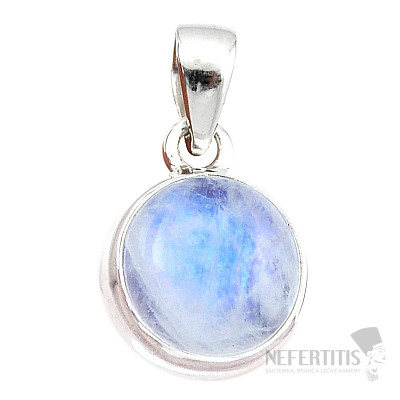 Mondstein Regenbogen Anhänger Silber Ag 925 44859