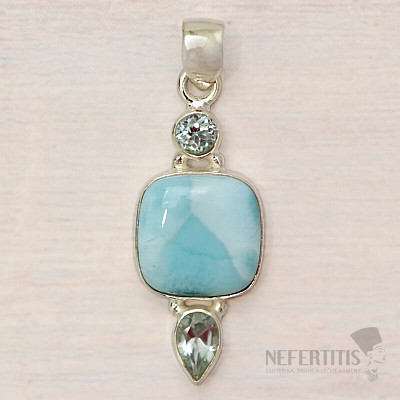 Larimar pendant silver Ag 925 45421