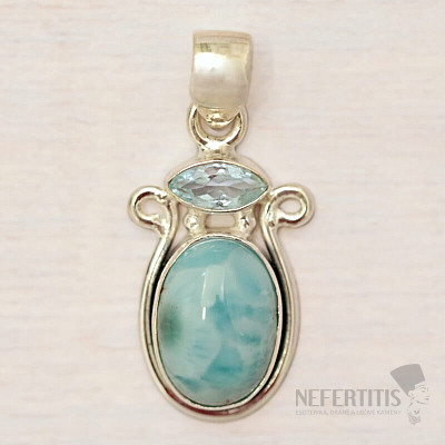 Larimar-Anhänger Silber Ag 925 45426