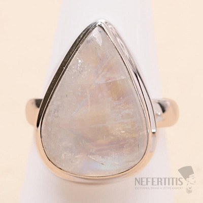 Mondstein-Regenbogenring Silber Ag 925 R4564