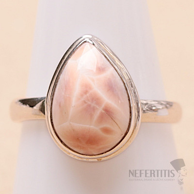 Natrolith Ring Silber Ag 925 R46