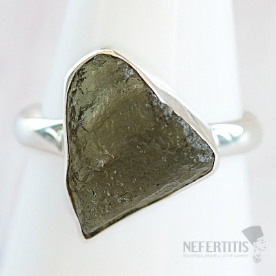 Moldavite silver ring Ag 925 R467