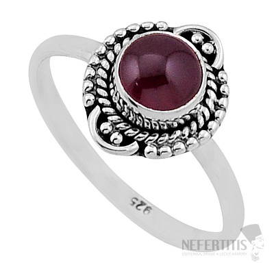 Garnet ring silver Ag 925 47185