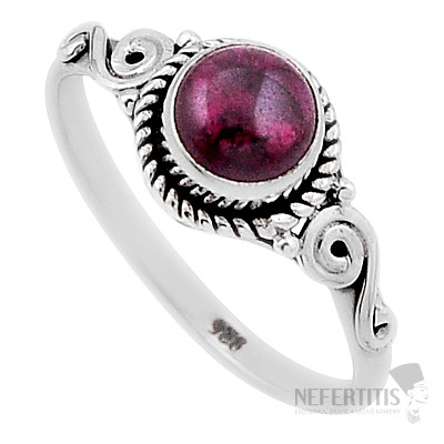 Garnet ring silver Ag 925 47205