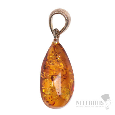 Amber pendant silver Ag 925 no. 49
