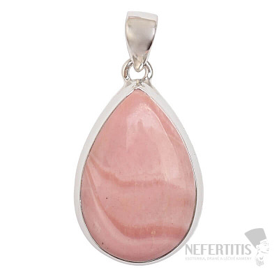 Anhänger mit rosa Opal, Silber Ag 925 P492