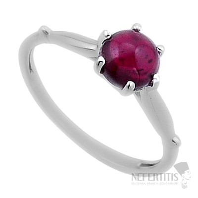 Garnet ring silver Ag 925 49434