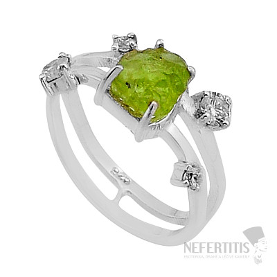 Olivinring, Silber Ag 925 49634