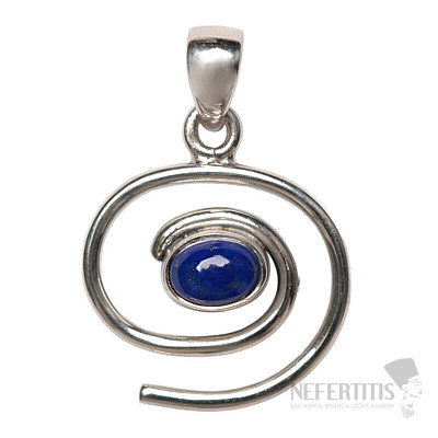 Designer pendant Lapis Lazuli silver Ag 925 P498