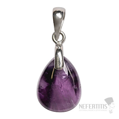 Ametyst trapiche přívěsek stříbro Ag 925 č. 5