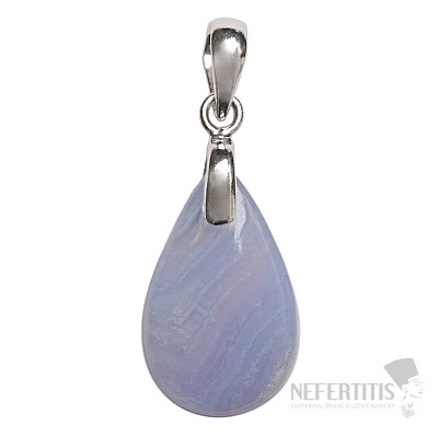 Achatspitzen-Anhänger in Blau, Silber Ag 925 Nr. 5