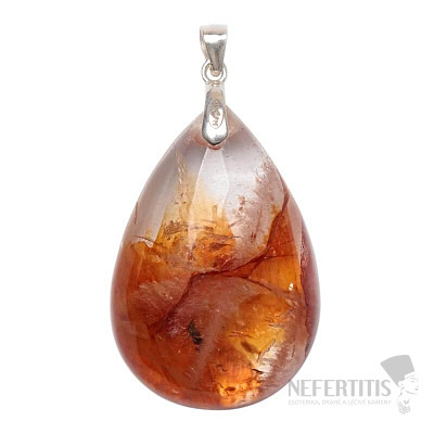 Hämatit-Anhänger (Hämatit im Kristall) Silber Ag 925 Nr. 5