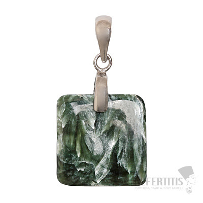 Seraphinite rhodium-plated pendant silver Ag 925 no. 5