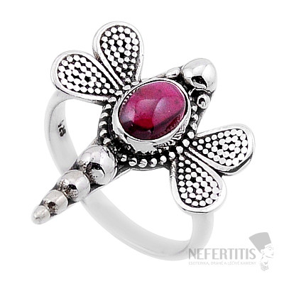 Garnet ring silver Ag 925 50913