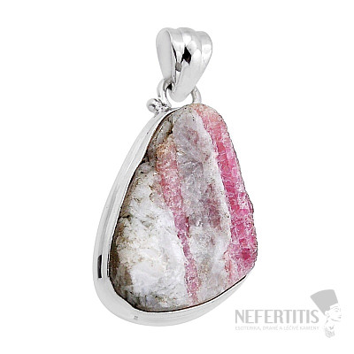 Turmalín růžový přívěsek stříbro Ag 925 51559