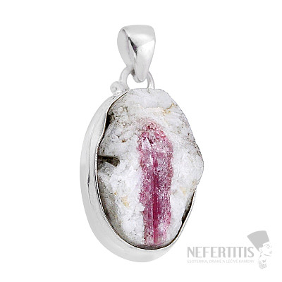 Turmalín ružový prívesok striebro Ag 925 51584