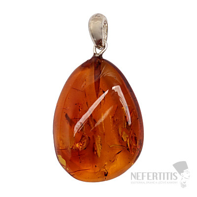 Amber pendant silver Ag 925 No. 52