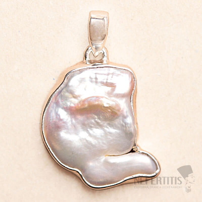 Biwa perla přívěsek stříbro Ag 925 P522