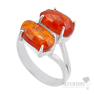 Kyanit oranžový prsten stříbro Ag 925 52783