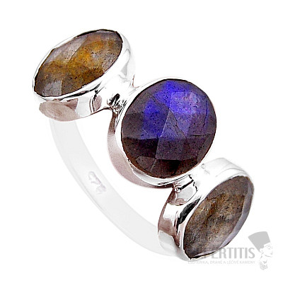 Labradorit duhový prsten stříbro Ag 925 52819