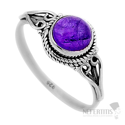 Ametyst prsten stříbro Ag 925 52893