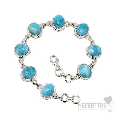 Larimar náramek stříbro Ag 925 B529