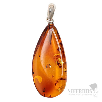 Amber pendant silver Ag 925 no. 53