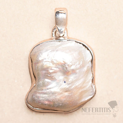 Biwa perla přívěsek stříbro Ag 925 P536